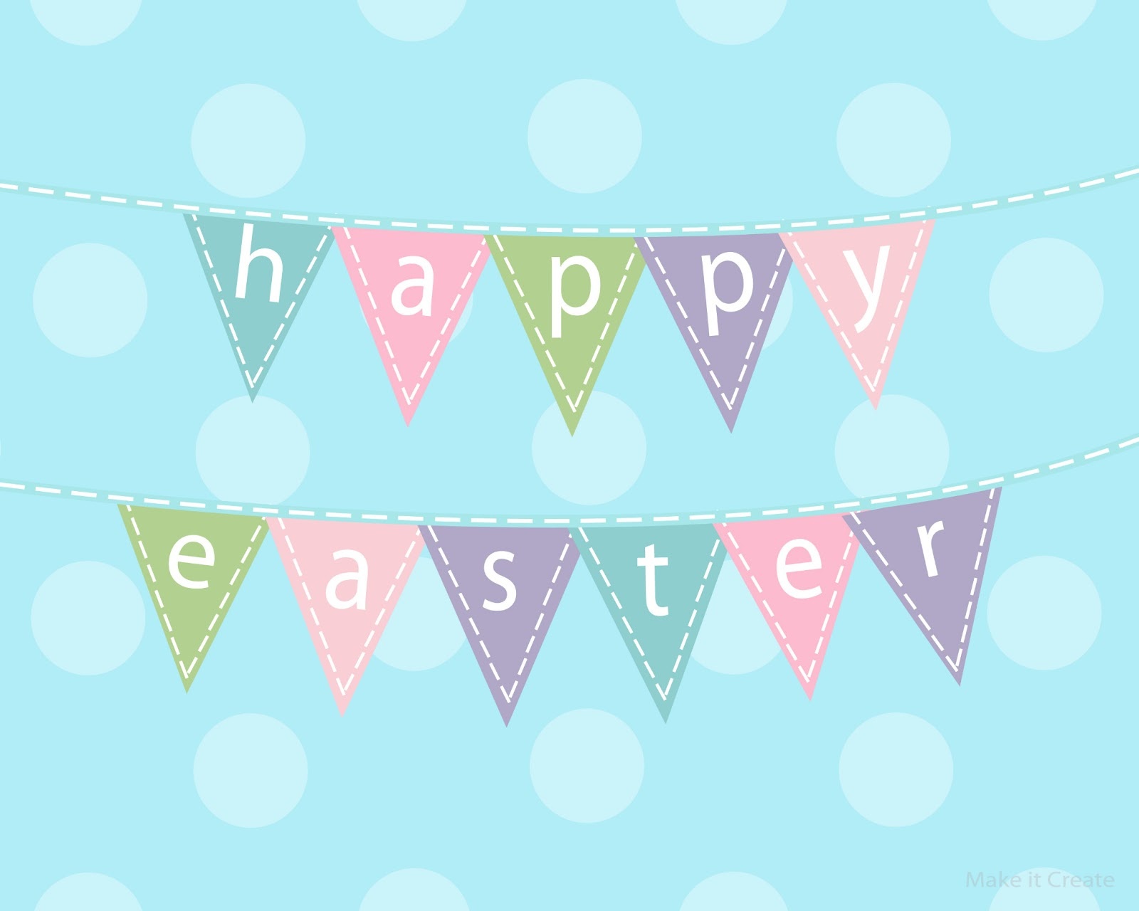 Easter Bunting Printable – Happy Easter &amp;amp; Thanksgiving 2018 - Free Printable Easter Bunting