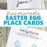 Easter Egg Place Cards Printable | Easter | Easter, Easter   Free Easter Place Cards Printable