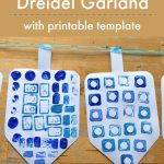 Easy Dreidel Craft With Printable Template   Nurturestore   Free Printable Dreidel Template