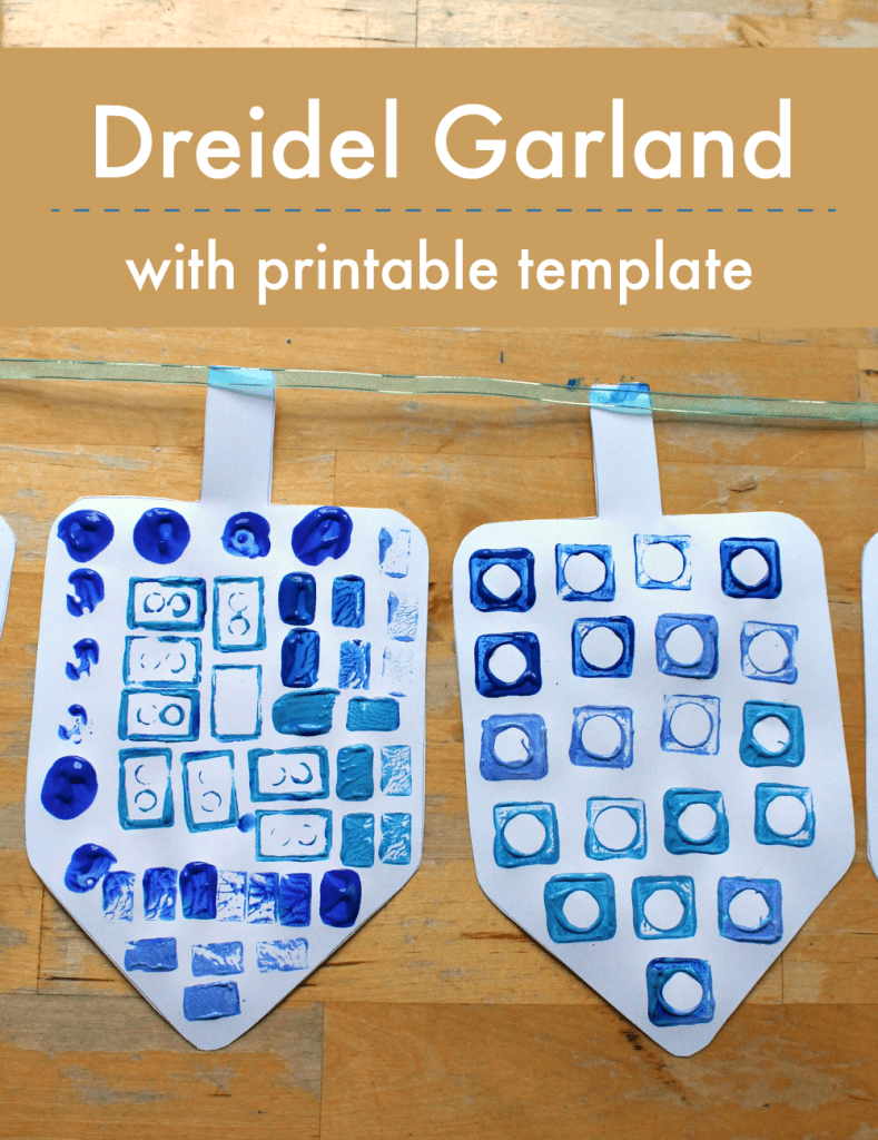 Easy Dreidel Craft With Printable Template - Nurturestore - Free Printable Dreidel Template