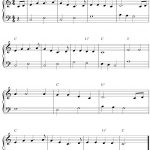 Easy Free Piano Sheet Music Arrangement With The Melody Oh, Susanna   All Of Me Easy Piano Sheet Music Free Printable
