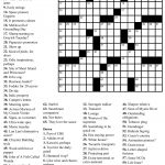 Easy Printable Crossword Puzzles | "aacabythã" | Printable Crossword   Free Printable Summer Puzzles