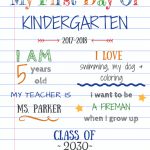 Editable First Day Of School Signs To Edit And Download For Free   Free Printable Back To School Signs 2017