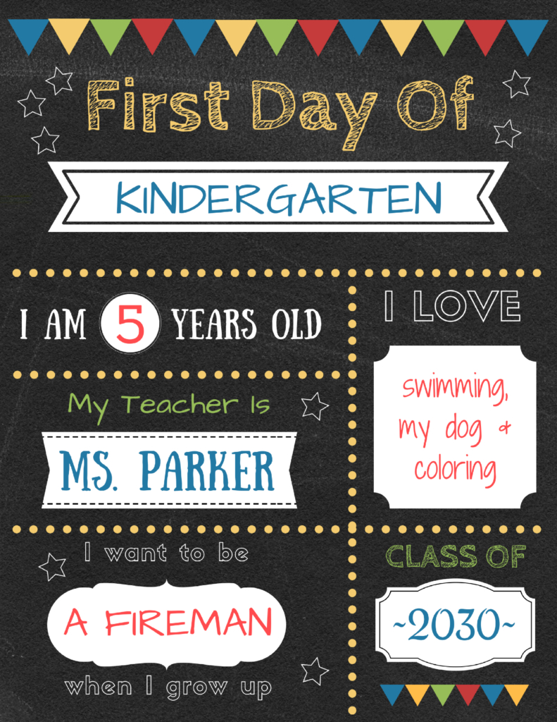 Editable First Day Of School Signs To Edit And Download For Free - Free Printable Back To School Signs 2017