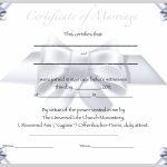 Editable Free Blank Marriage Certificate Template Underbergdorfbibco   Free Printable Keepsake Marriage Certificates