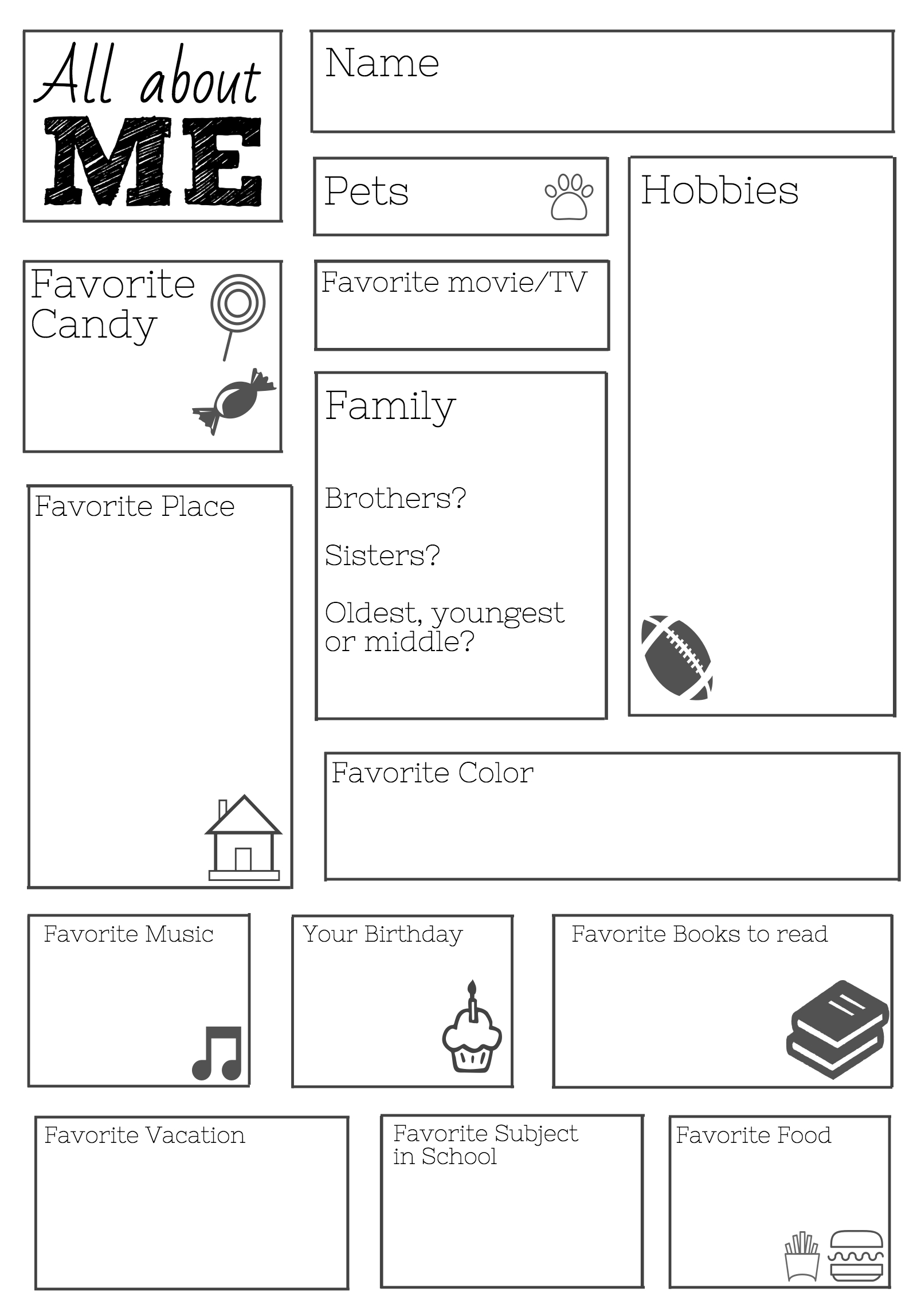 Education: A Free Printable For The First Day Of Class! | 6Th Grade - Free Printable First Day Of School Activities