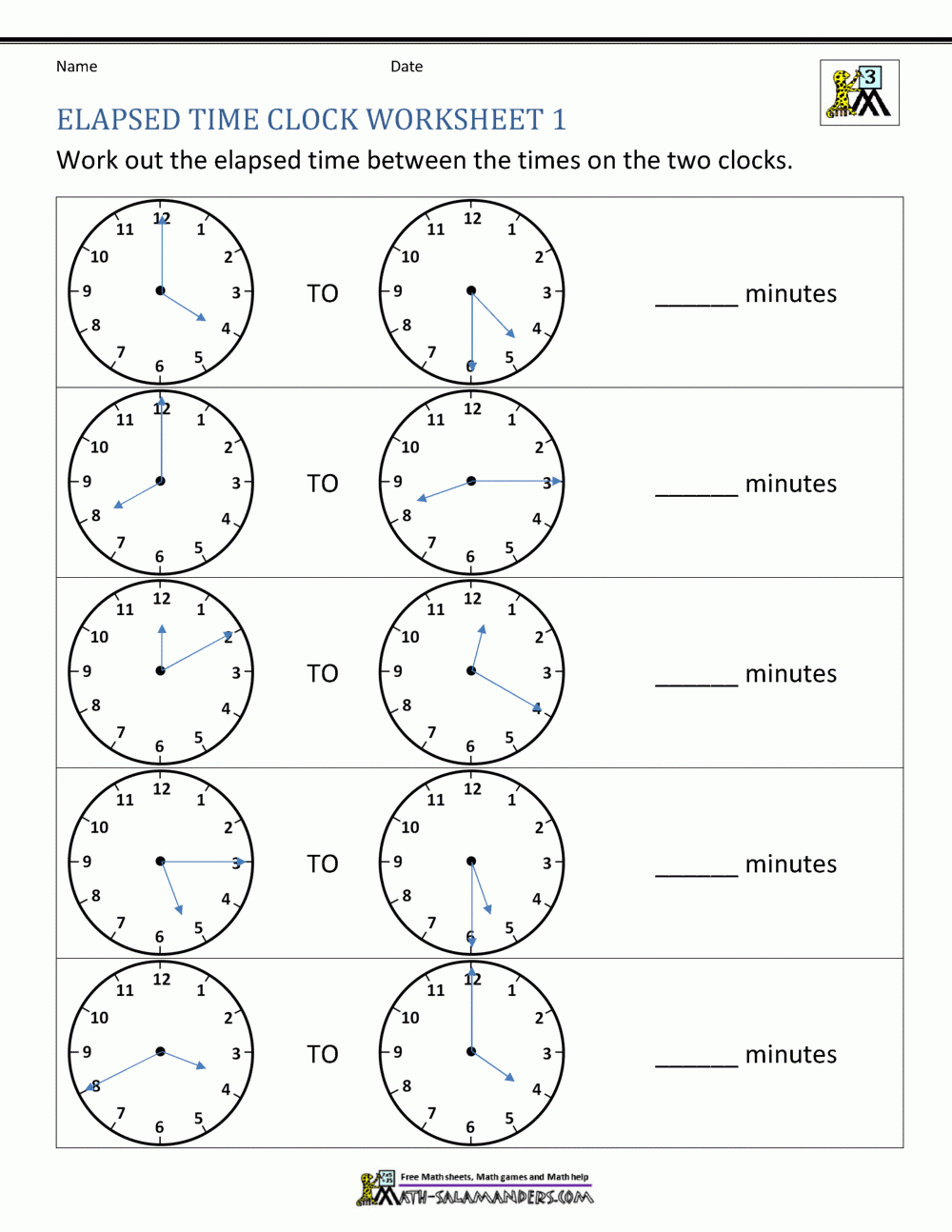 Elapsed Time Worksheets - Elapsed Time Worksheets Free Printable