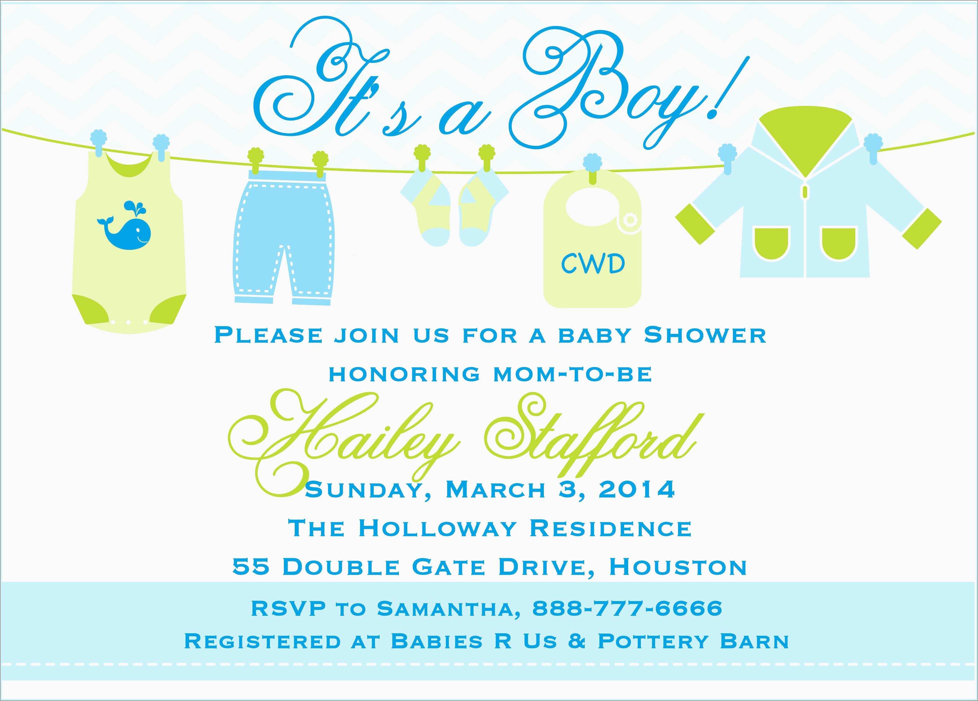 Elegant Free Printable Baby Shower Invitations Templates For Boys - Baby Shower Invitations Free Printable For A Boy