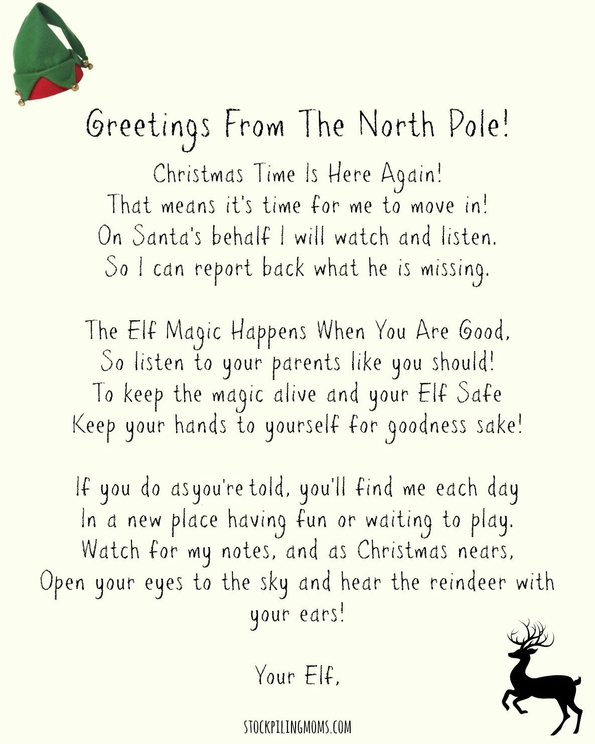Elf On The Shelf Ideas For Arrival: 10 Free Printables | Merry - Elf On The Shelf Welcome Back Letter Free Printable
