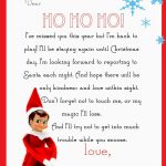 Elf On The Shelf Letter {Free Printable} | Christmas | Elf On The   Goodbye Letter From Elf On The Shelf Free Printable