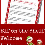 Elf On The Shelf Welcome Letter   A Grande Life   Elf On The Shelf Welcome Back Letter Free Printable