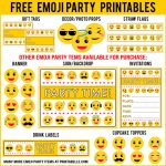 Emoji Birthday Party Printables | Emoji Birthday Party | Emoji Theme   Free Emoji Party Printables
