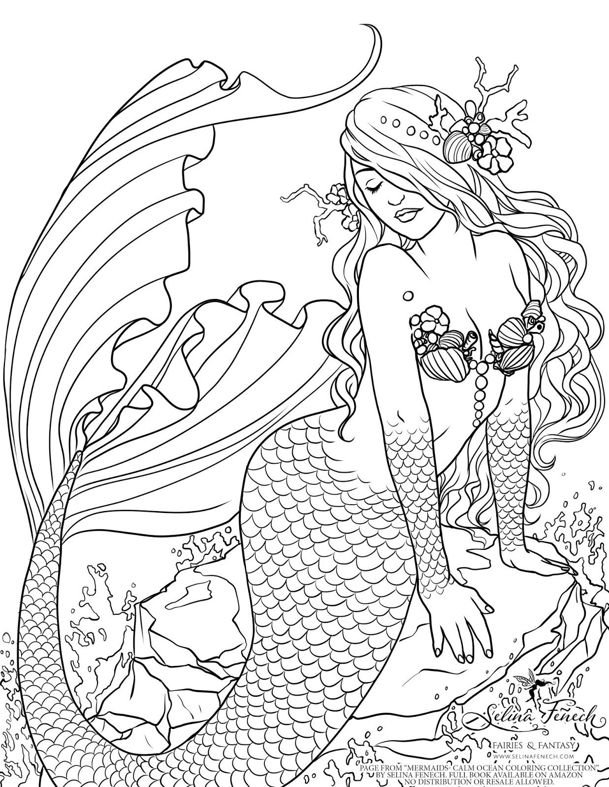Enchanted Designs Fairy &amp;amp; Mermaid Blog: Free Mermaid Coloring Page - Free Printable Mermaid Coloring Pages For Adults