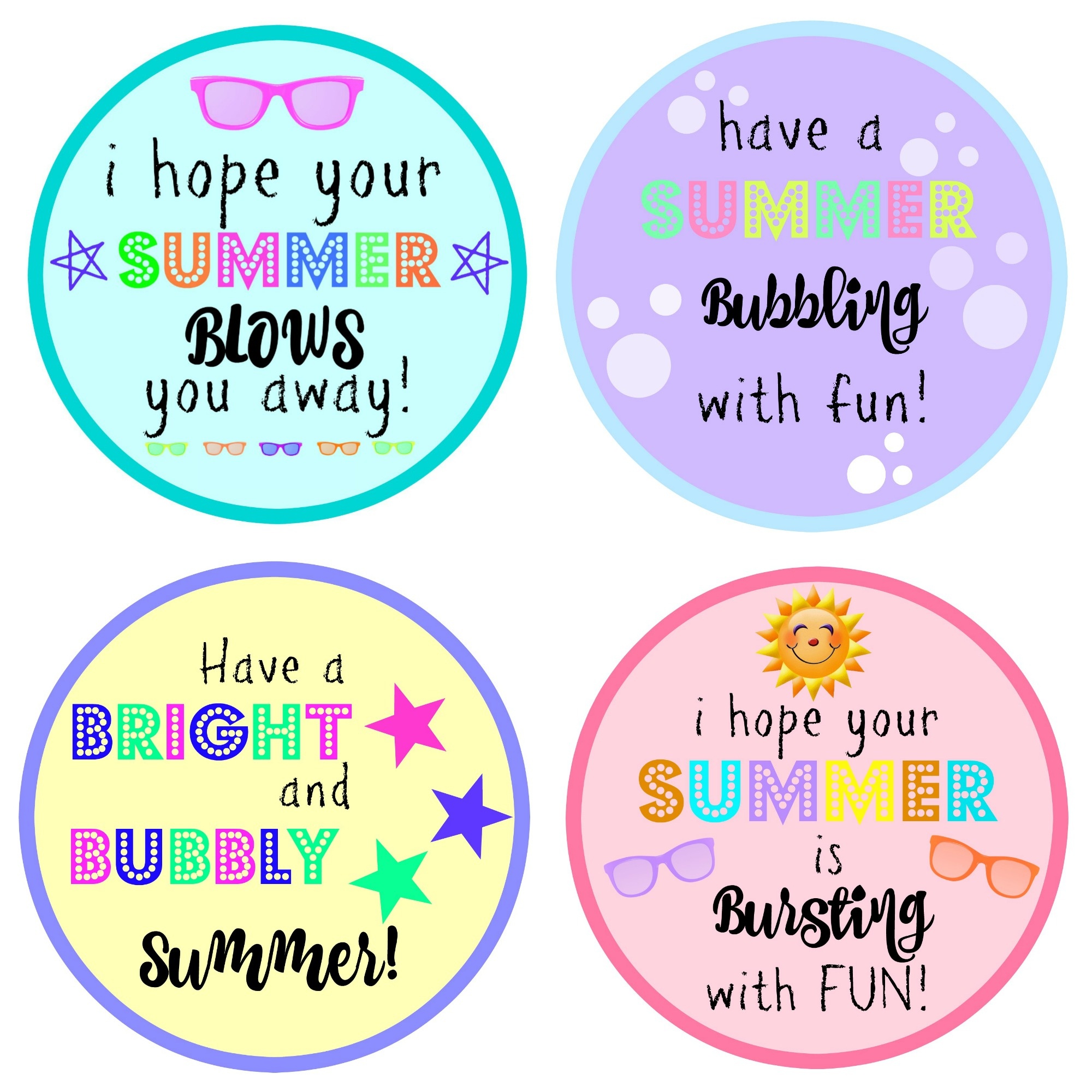 End Of Year Gift: Bubbles With Free Printable - Houston Mommy And - Free Printable Gift Tags For Bubbles