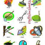 Esl Printable Gardening Tools Vocabulary Worksheets For Kids #esl   Free Printable Picture Dictionary For Kids