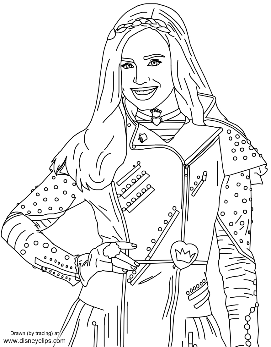 Free Printable Descendants Coloring Pages Free Printable