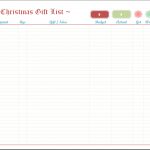 Excel Christmas List Template   Free Printable Christmas Card List Template