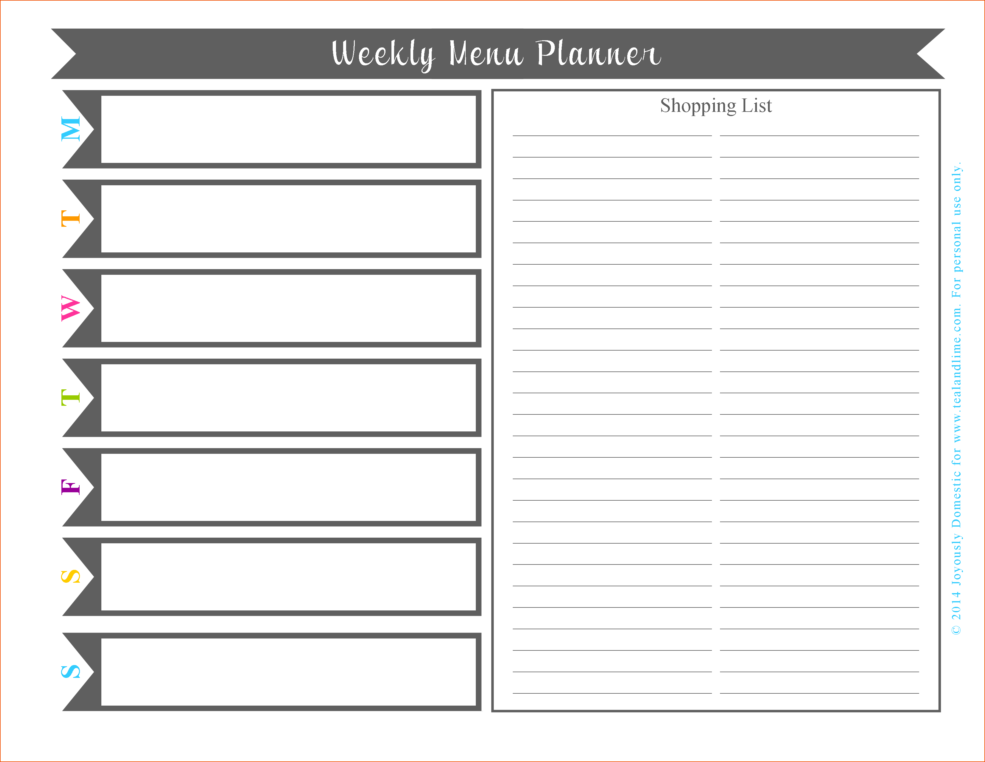 Exceptional Menu Planning Template Word Plan Templates Meal Planner - Free Online Printable Menu Maker