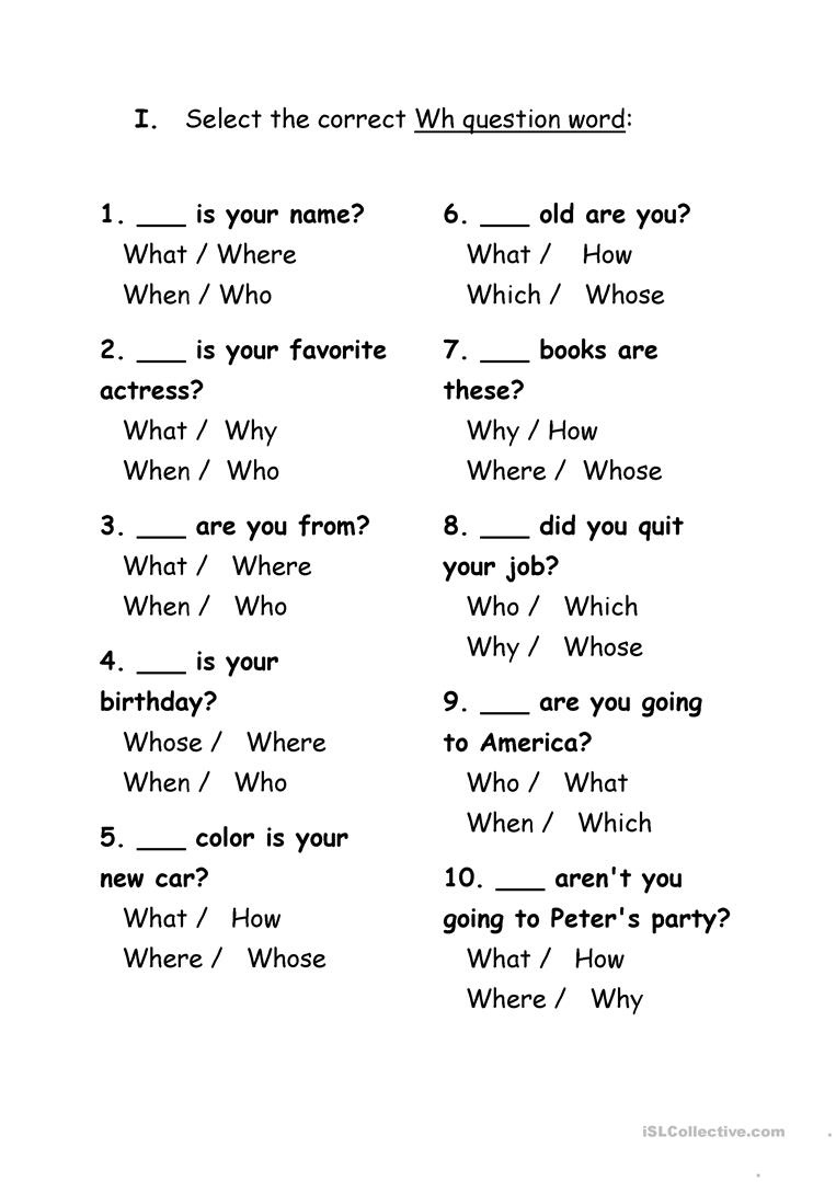 Exercises Wh Question Words Worksheet - Free Esl Printable - Free Printable 5 W&amp;amp;#039;s Worksheets