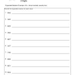 Expanded Form Worksheets | Expanded Notation Worksheet   Pdf | Math   Free Printable Expanded Notation Worksheets