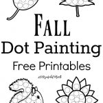 Fall Dot Painting {Free Printables} | Onderwijs | Herfst, Herfst   Free Dot Painting Printables