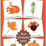 Fall Gross Motor Movement Game {Free Printable} | Playful Preschool   Free October Preschool Printables
