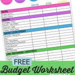 Family Budget Worksheet   A Mom's Take   Free Printable Family Budget