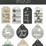 Farmhouse Style Free Printable Gift Tags | Gifts | Gift Tags   Diy Christmas Gift Tags Free Printable