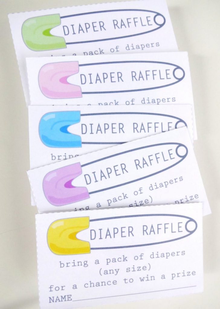 Diaper Raffle Free Printable