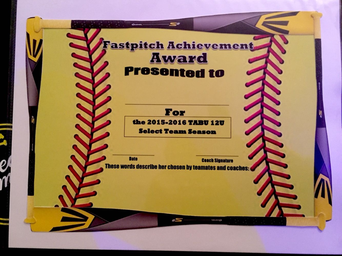 Fastpitch/softball Awards Certificate. | Softball | Fastpitch - Free Printable Softball Certificates
