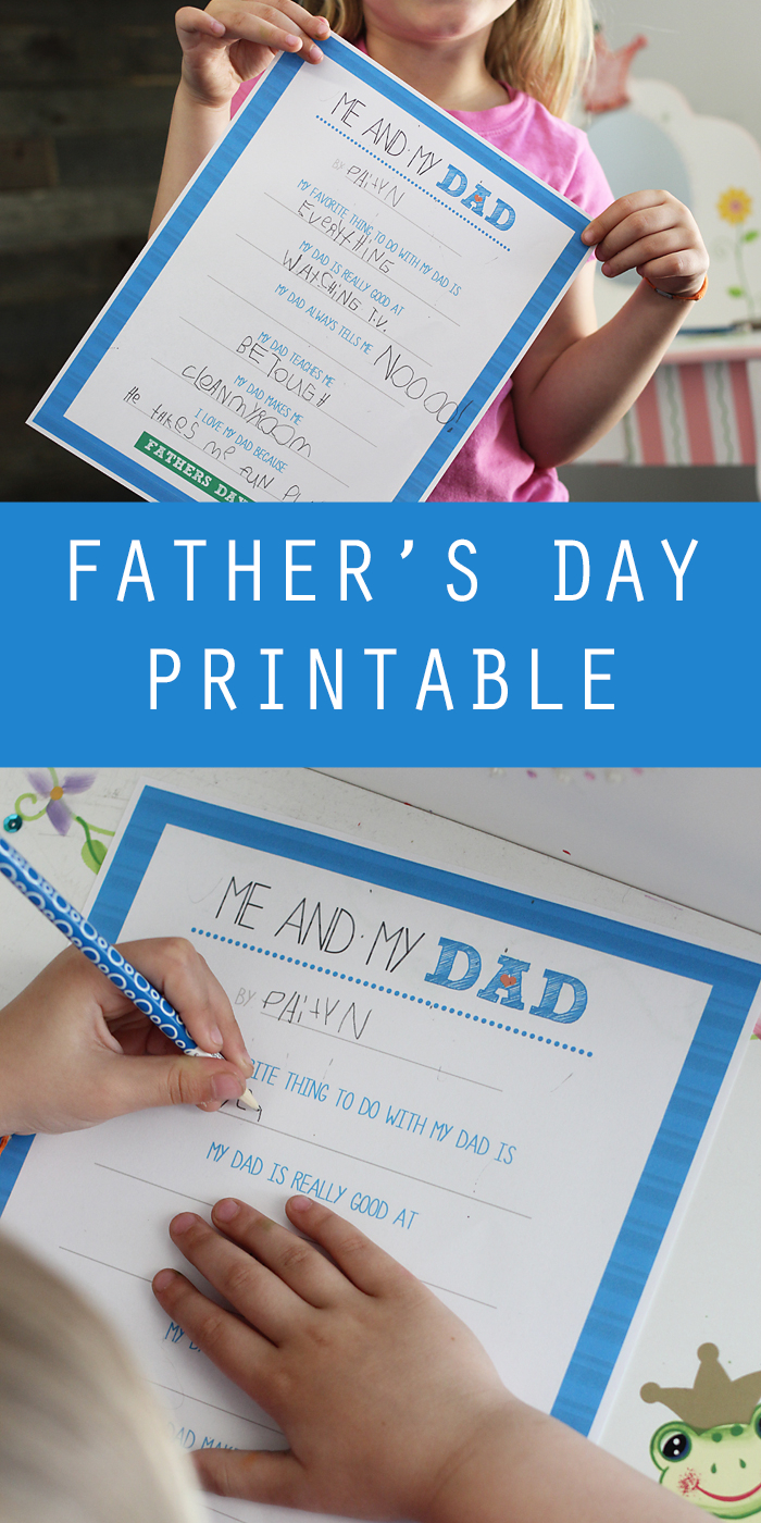 Father&amp;#039;s Day Printable - Free Questionaire For Me And My Dad - Free Father&amp;#039;s Day Printables
