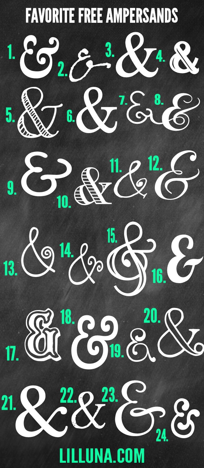 Favorite Free Ampersands - Free Printable Ampersand Symbol
