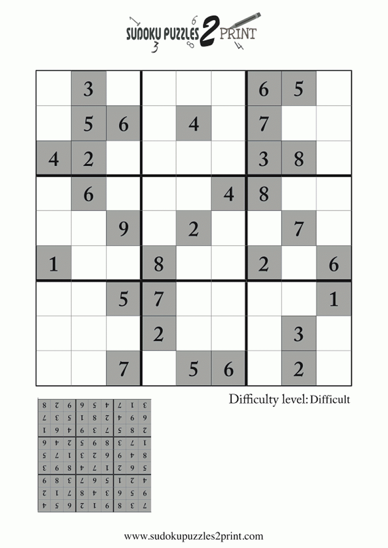 Featured Sudoku Puzzle To Print 3 - Free Printable Sudoku Pdf