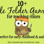 File Folder Games For Teaching Colors   Free Printable Preschool Folder Games
