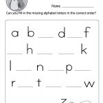 Find The Missing Lowercase Letters Worksheet (Free Printable)   Free Printable Lower Case Letters
