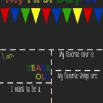 First Day Of School Printable Chalkboard Sign | Art | School Signs   Free Printable First Day Of School Chalkboard Signs
