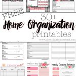Floral Home Organizational Printables   Blooming Homestead   Free Home Organization Printables