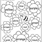 Flower Color Words Worksheet | My Future Classroom | Kindergarten   Colors Worksheets For Preschoolers Free Printables