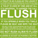 Flush The Toilet Quotes And Sayings Free Printable | Bathroom   Free Printable Please Flush Toilet Sign
