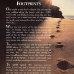 Footprints In The Sand Poem | "i Am The Master Of My Fate, I Am The   Footprints In The Sand Printable Free