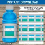 Fortnite Chug Jug Printable Labels Template | Mikeys 11Th Birthday   Fortnite Free Printables