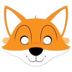 Fox Mask Template | Free Printable Papercraft Templates   Free Printable Fox Mask Template