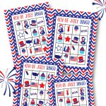 Free 4Th Of July Bingo Printable   Lil' Luna   Free Printable 4Th Of July Pictures