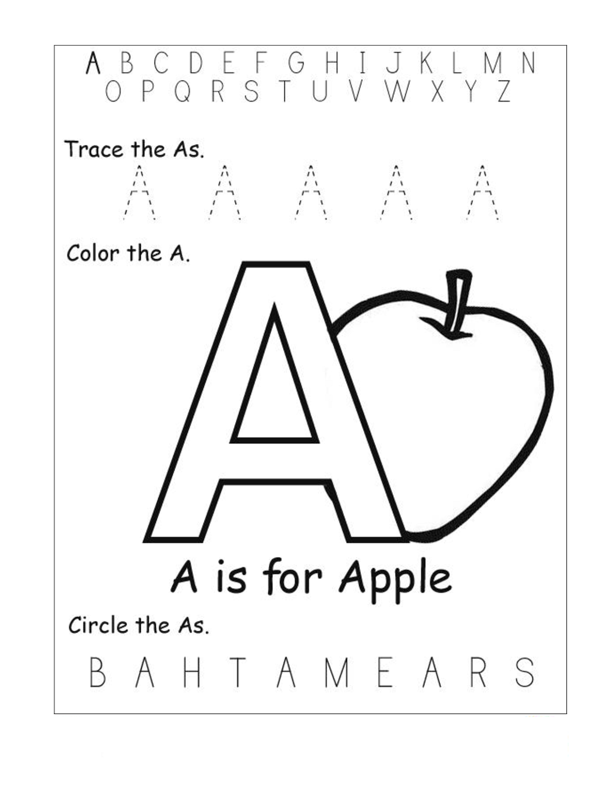 Free Abc Worksheets For Pre K | Activity Shelter - Free Pre K Printables