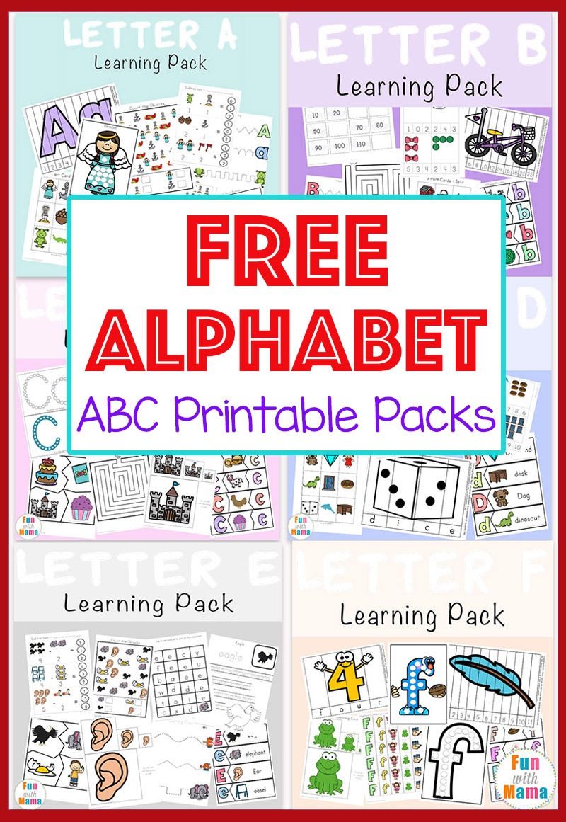 Free Alphabet Abc Printable Packs - Fun With Mama - Abc Printables Free