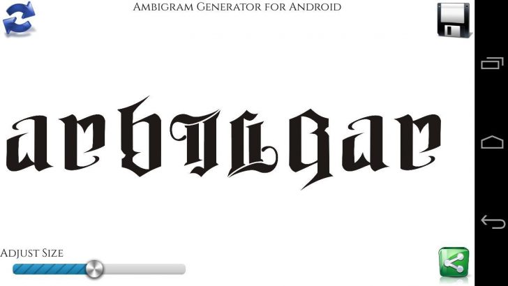 Ambigram Generator Free Printable