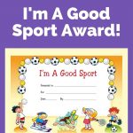 Free Award Certificate   I'm A Good Sport (Primary | Rewarding Good   Free Printable Sports Day Certificates