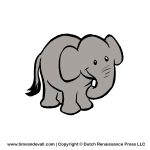 Free Baby Elephant Clipart For Kids Printable Animal Clip Art   Free Printable Elephant Pictures