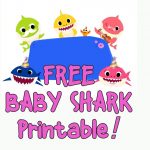 Free Baby Shark Partyprintables! | Baby Shark Party! In 2019 | Baby   Free Baby Shark Printables