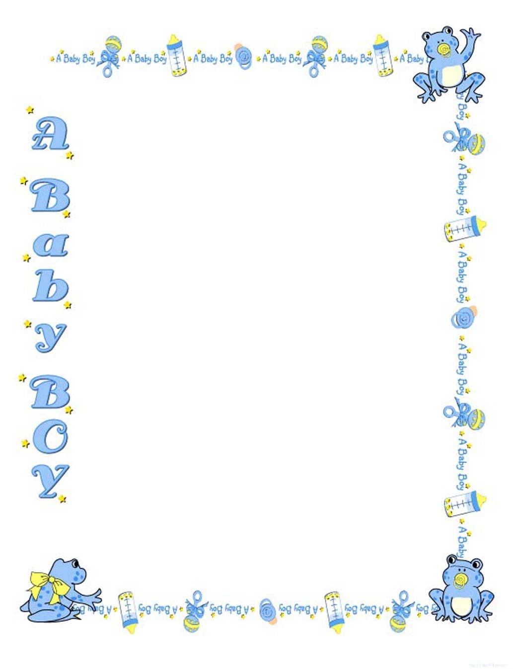 Free Baby Shower Border Templates - Cliparts.co | Baby Shower | Baby - Free Printable Baby Borders For Paper